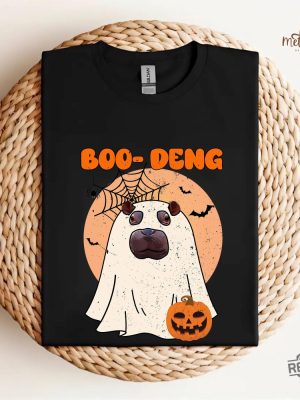 Moo Deng Halloween Shirt Cute Baby Hippo Moo Deng Bouncy Pig In Thai Hippopotamus Tee revetee 2