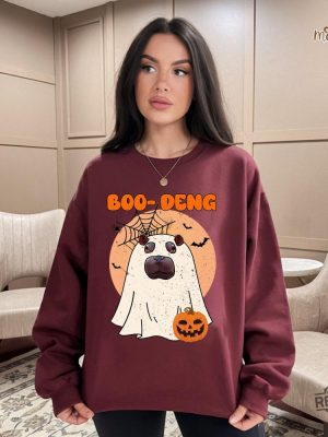 Moo Deng Halloween Shirt Cute Baby Hippo Moo Deng Bouncy Pig In Thai Hippopotamus Tee revetee 6