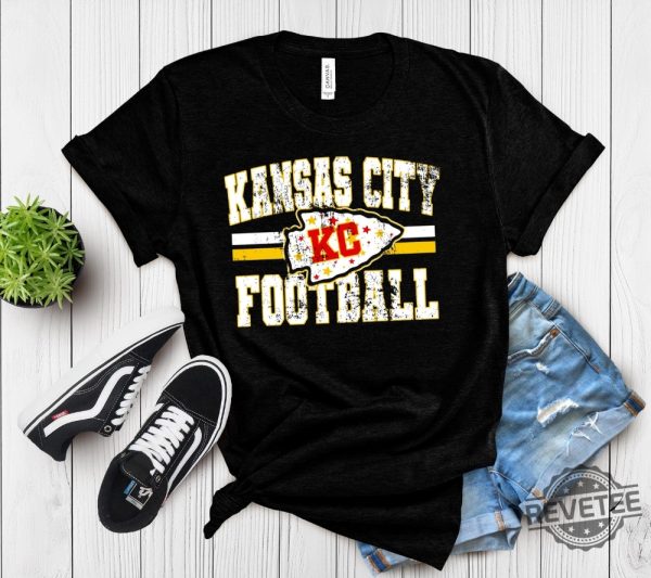 Vintage Kansas City Football Sweatshirt Trendy Kansas City Fan Shirts Kc Chiefs Shirt Chiefs Sweatshirt Chiefs T Shirt revetee 1