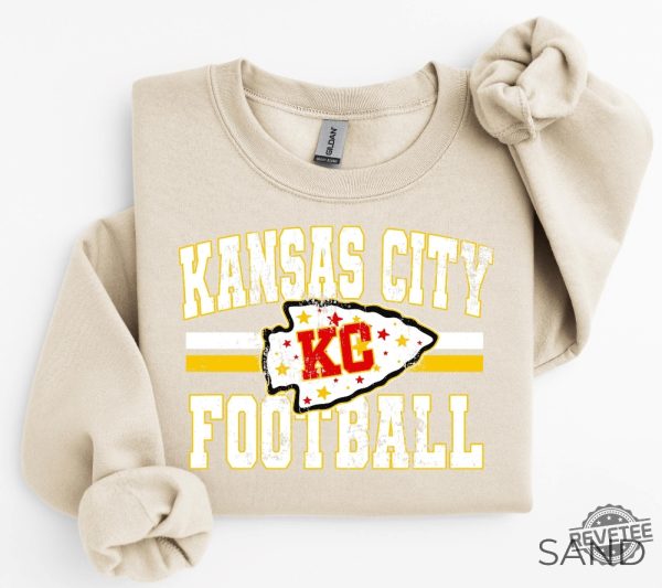 Vintage Kansas City Football Sweatshirt Trendy Kansas City Fan Shirts Kc Chiefs Shirt Chiefs Sweatshirt Chiefs T Shirt revetee 10