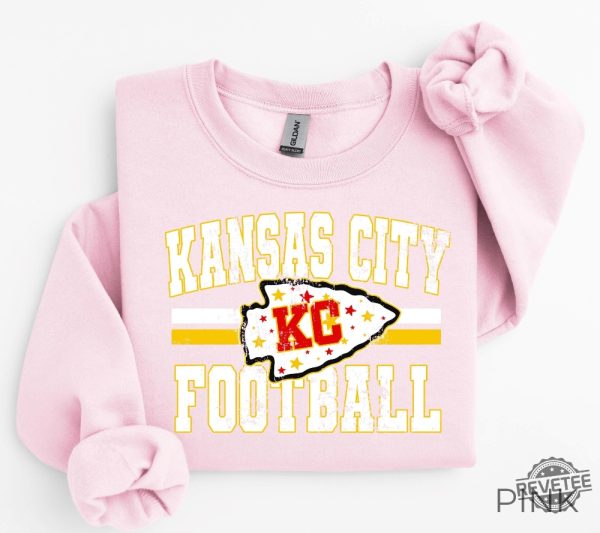 Vintage Kansas City Football Sweatshirt Trendy Kansas City Fan Shirts Kc Chiefs Shirt Chiefs Sweatshirt Chiefs T Shirt revetee 6