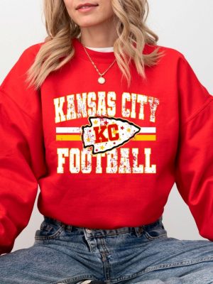 Vintage Kansas City Football Sweatshirt Trendy Kansas City Fan Shirts Kc Chiefs Shirt Chiefs Sweatshirt Chiefs T Shirt revetee 8