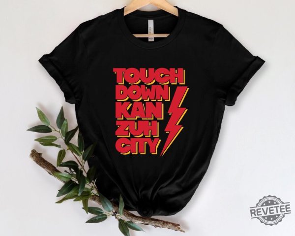 Touch Down Kan Zuh City Shirt Love Kan Zuh City Football Shirt Kan Zuh Football T Shirt revetee 3