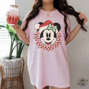 Retro Disney Checkered Christmas Shirt Disney Couple Christmas Tshirt Mickey Minnie Christmas Sweatshirt Mickeys Very Merry Christmas Party Tee giftyzy 4