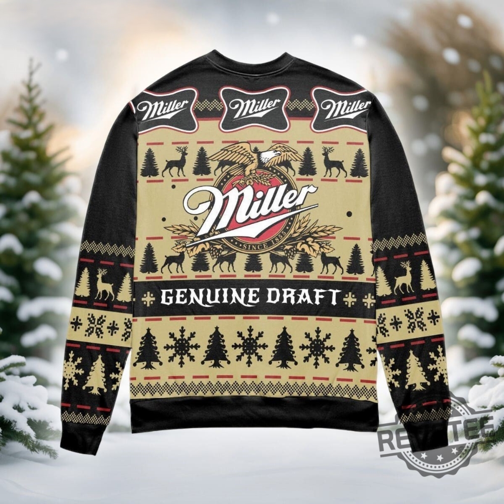 Miller Genuine Draft Ugly Christmas Sweater Miller Genuine Draft Ugly Sweatshirt