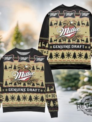 Miller Genuine Draft Ugly Christmas Sweater Miller Genuine Draft Ugly Sweatshirt revetee 2