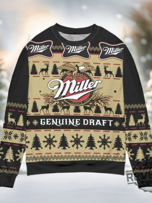 Miller Genuine Draft Ugly Christmas Sweater Miller Genuine Draft Ugly Sweatshirt revetee 3