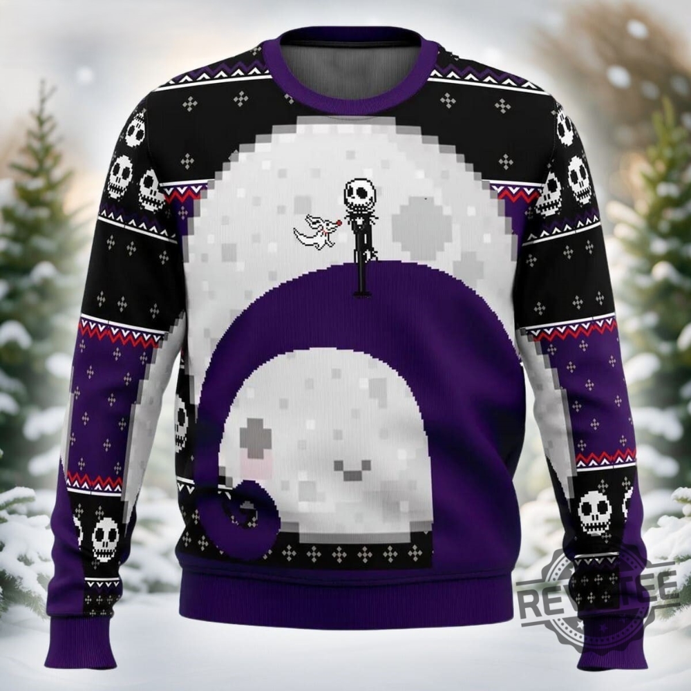 Nightmare Before Christmas Jack Moon Ugly Christmas Sweater Nightmare Before Christmas Jack Moon Sweatshirt