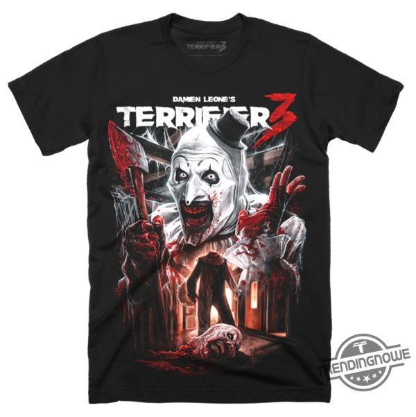 Terrifier 3 Heads Will Roll Shirt Terrifier 3 T Shirt Sweatshirt Hoodie trendingnowe 1