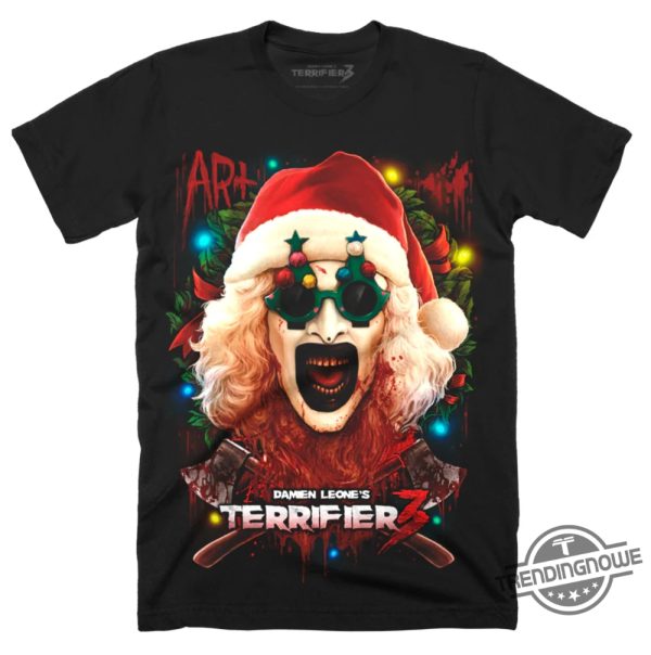 Terrifier 3 Yuletide Terror Shirt Terrifier 3 T Shirt Sweatshirt Hoodie trendingnowe 1