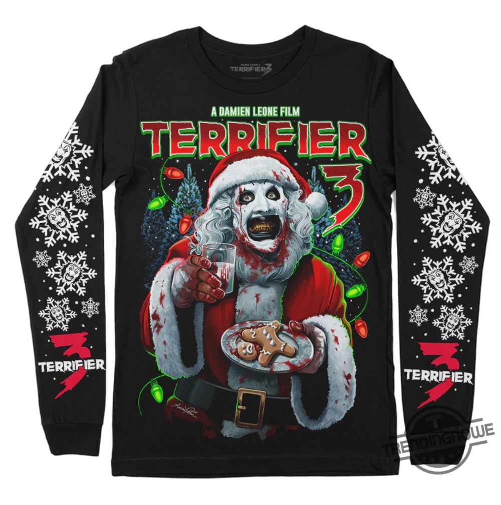 Terrifier 3 Milk And Carnage Shirt Terrifier 3 T Shirt Sweatshirt Hoodie