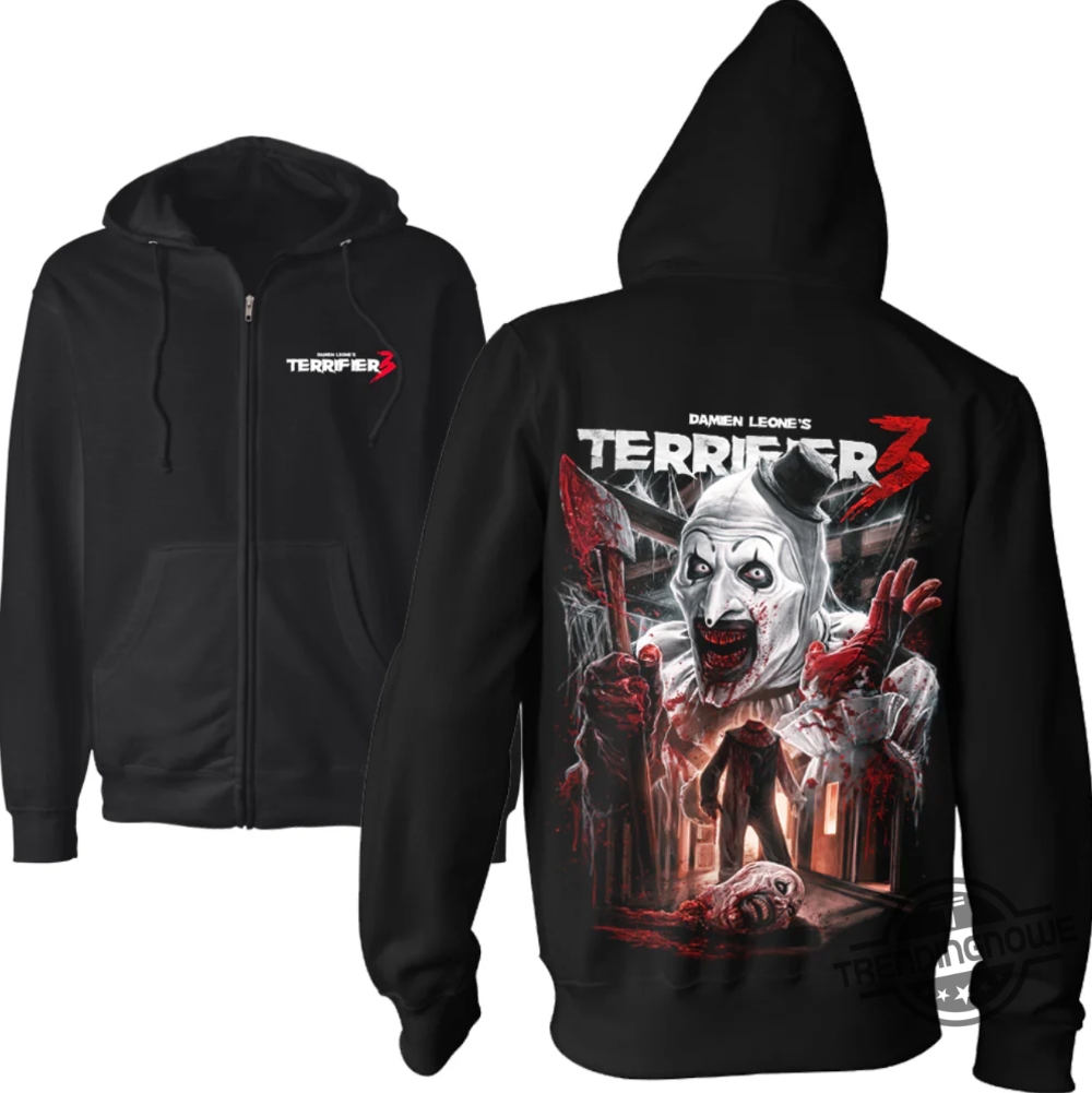 Terrifier 3 Heads Will Roll Shirt Terrifier 3 T Shirt Sweatshirt Hoodie