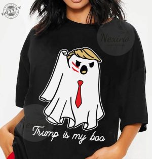 Halloween Trumpkin Shirt President Donald Trump 2024 Tshirt Trump Is My Boo Hoodie Republican Halloween Sweatshirt Trump Halloween Shirt giftyzy 3