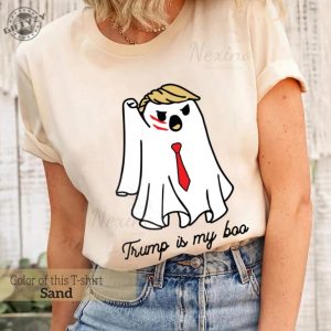 Halloween Trumpkin Shirt President Donald Trump 2024 Tshirt Trump Is My Boo Hoodie Republican Halloween Sweatshirt Trump Halloween Shirt giftyzy 4