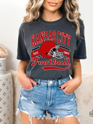 Vintage Kansas City Football Shirt Kc Chiefs Shirt Game Day Shirt Sports Fan Gifts Cheifs Shirt revetee 6