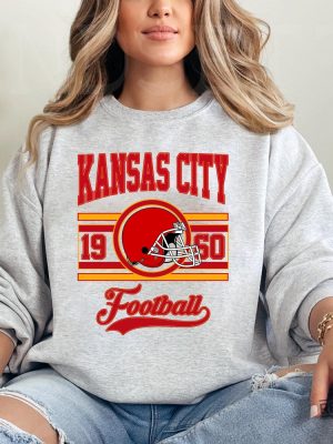 Retro Kansas City Football Shirt Vintage Style Kansas City Football Crewneck Kansas City Football Fan Shirt revetee 2