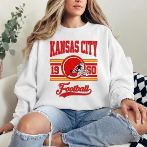 Retro Kansas City Football Shirt Vintage Style Kansas City Football Crewneck Kansas City Football Fan Shirt revetee 3