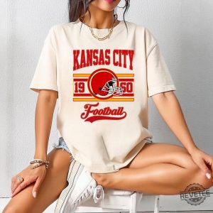 Retro Kansas City Football Shirt Vintage Style Kansas City Football Crewneck Kansas City Football Fan Shirt revetee 4