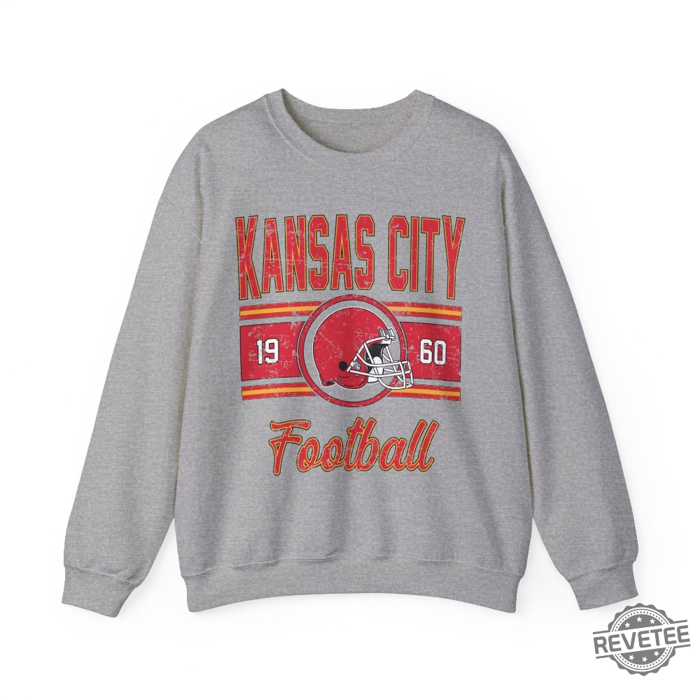 Retro Kansas City Football Gift Kansas City Vintage Football Sweater Kansas City Football Crewneck For Women