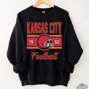 Retro Kansas City Football Gift Kansas City Vintage Football Sweater Kansas City Football Crewneck For Women revetee 7