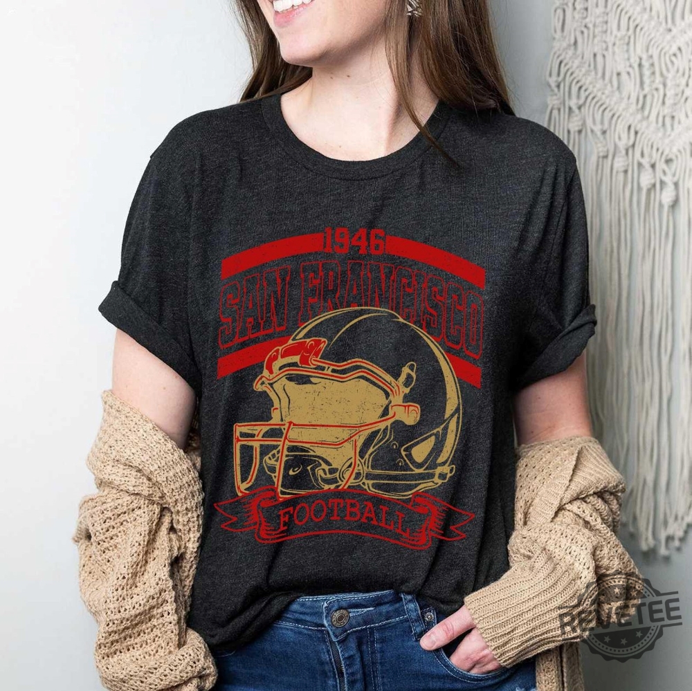 San Francisco Football Sweatshirt Sun Day Football Graphic Tee Gift For Football Fan Sport