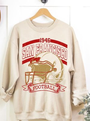 San Francisco Football Sweatshirt Sun Day Football Graphic Tee Gift For Football Fan Sport revetee 2