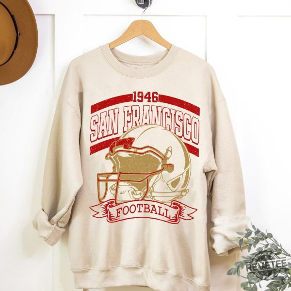 San Francisco Football Sweatshirt Sun Day Football Graphic Tee Gift For Football Fan Sport revetee 2