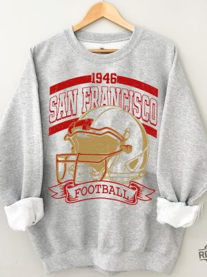 San Francisco Football Sweatshirt Sun Day Football Graphic Tee Gift For Football Fan Sport revetee 3