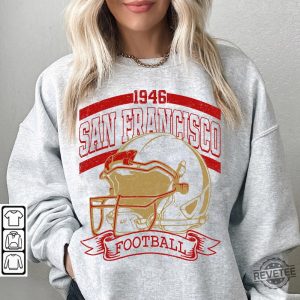 San Francisco Football Sweatshirt Sun Day Football Graphic Tee Gift For Football Fan Sport revetee 4