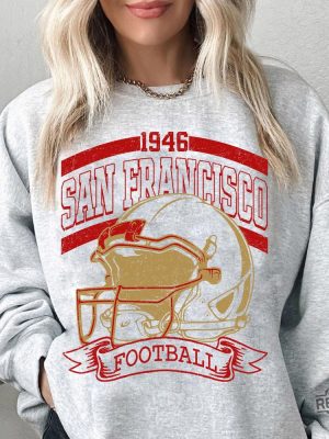 San Francisco Football Sweatshirt Sun Day Football Graphic Tee Gift For Football Fan Sport revetee 4