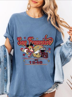 Mickey San Francisco Football Shirt Vintage Style Disney Football Shirt Vintage Style Football T Shirt revetee 3