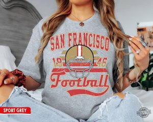 San Francisco Football Crewneck Sweatshirt Tshirt Vintage 49Ers Shirt 49Ers Game Today revetee 2