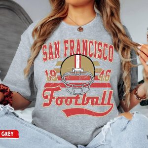 San Francisco Football Crewneck Sweatshirt Tshirt Vintage 49Ers Shirt 49Ers Game Today revetee 2