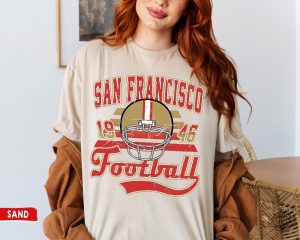 San Francisco Football Crewneck Sweatshirt Tshirt Vintage 49Ers Shirt 49Ers Game Today revetee 4