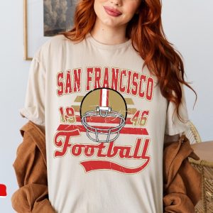 San Francisco Football Crewneck Sweatshirt Tshirt Vintage 49Ers Shirt 49Ers Game Today revetee 4