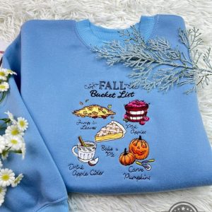 fall bucket list 2024 ideas sweatshirt t shirt hoodie for adults