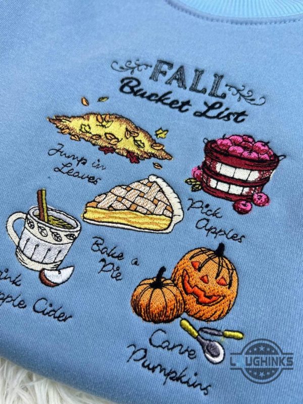 fall bucket list 2024 ideas sweatshirt t shirt hoodie for adults