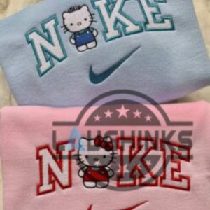 nike hello kitty embroidered crewneck tshirt sweatshirt hoodie for men women couple matching shirts laughinks 1