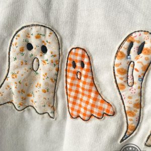 halloween embroidered crewneck sweatshirt t shirt hoodie cute ghost embroidery tee spooky season gift laughinks 6