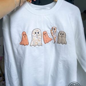 halloween embroidered crewneck sweatshirt t shirt hoodie cute ghost embroidery tee spooky season gift laughinks 7