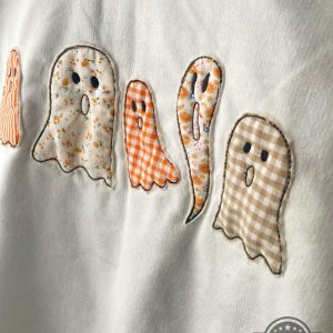 halloween embroidered crewneck sweatshirt t shirt hoodie cute ghost embroidery tee spooky season gift laughinks 8