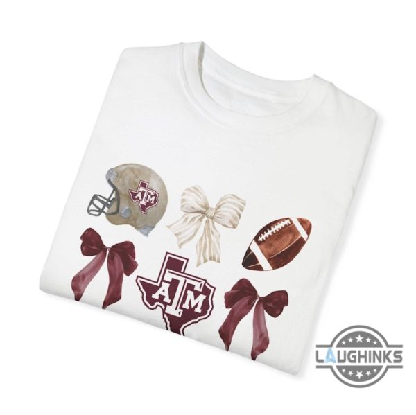 texans tshirt sweatshirt hoodie mommy and me texas a and m college football game day matching outfit bow gift for aggie fans laughinks 3