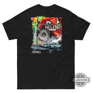 hurricane helene 2024 power lineman shirt for storm chasers linemen