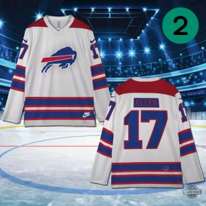 nike buffalo bills hockey jersey josh allen 17 football shirts blue black and camo version laughinks 2