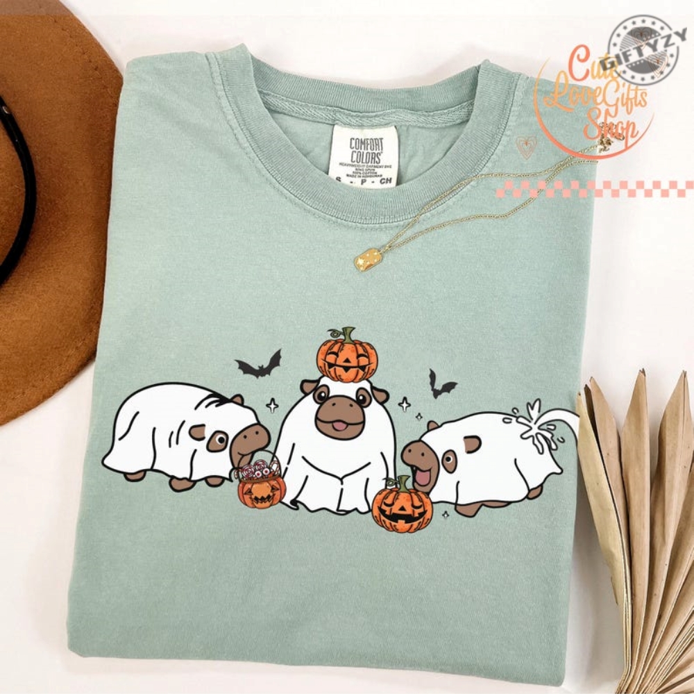 Moo Deng Shirt Baby Pygmy Hippo Moo Deng Tshirt Moo Deng Halloween Sweatshirt Trendy Halloween Hoodie Halloween Shirt