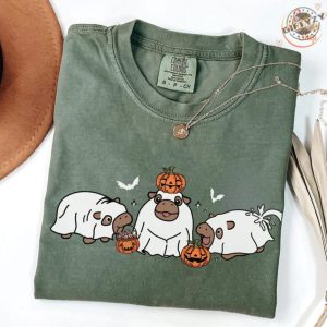 Moo Deng Shirt Baby Pygmy Hippo Moo Deng Tshirt Moo Deng Halloween Sweatshirt Trendy Halloween Hoodie Halloween Shirt giftyzy 2