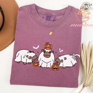 Moo Deng Shirt Baby Pygmy Hippo Moo Deng Tshirt Moo Deng Halloween Sweatshirt Trendy Halloween Hoodie Halloween Shirt giftyzy 4