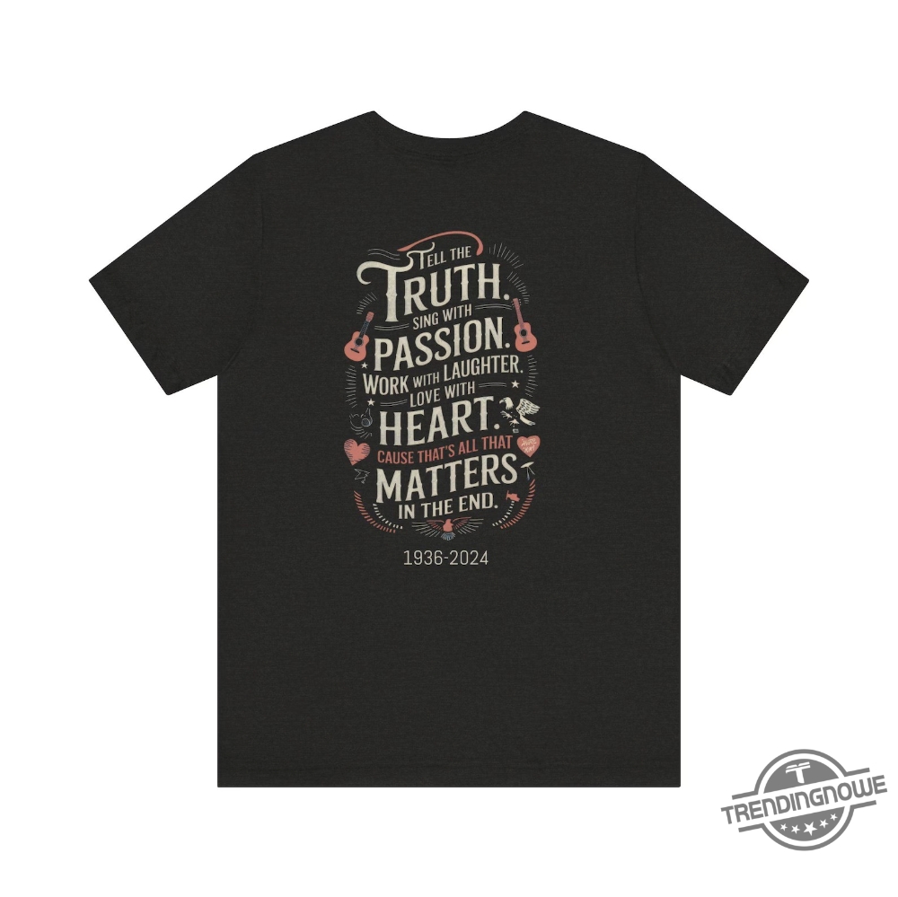 Kris Kristofferson Commemorative Shirt With Quote Celebrate The Life Of The Country Music Icon trendingnowe 1