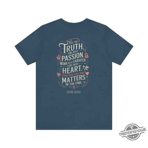 Kris Kristofferson Commemorative Shirt With Quote Celebrate The Life Of The Country Music Icon trendingnowe 3