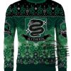 Slytherin Round The Christmas Tree Christmas Jumper Hogwarts Christmas Sweater revetee 1